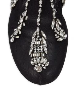 Alexander McQueen Embellished Mesh Sculptural-Heel Boots -Alexander McQueen Elegant store unnamed file 1408