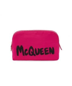 Alexander McQueen Nylon Logo Toiletry Bag