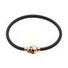 Alexander McQueen Rubber Cord Skull Bracelet For Men