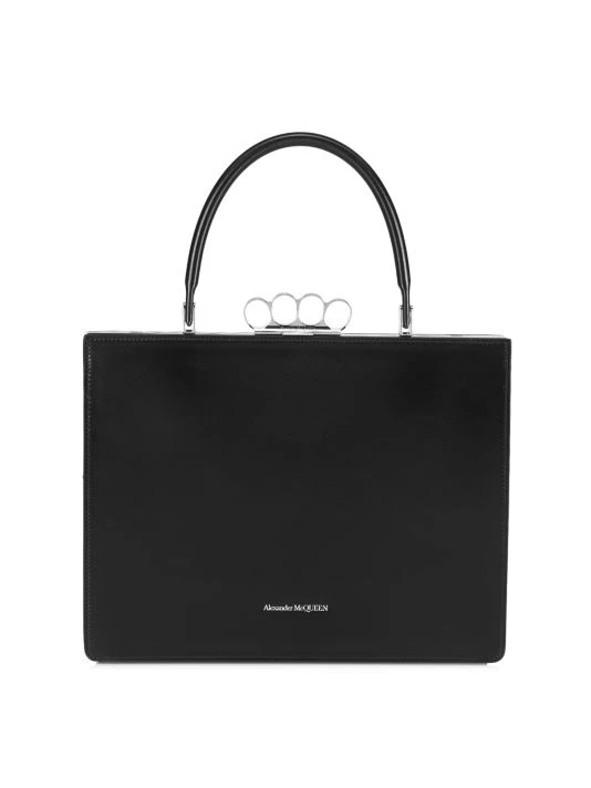 Alexander McQueen The Four Ring Frame Leather Bag 1 Alexander McQueen The Four Ring Frame Leather Bag