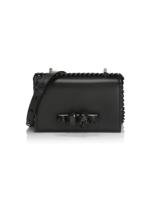 Alexander McQueen Mini Jeweled Leather Satchel 1 Alexander McQueen Mini Jeweled Leather Satchel