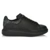 Alexander McQueen Oversized Embossed Leather Sneakers For Men