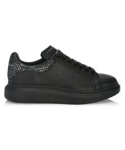 Alexander McQueen Oversized Embossed Leather Sneakers For Men