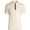 Alexander McQueen Logo Tape Piqué Polo Shirt For Men Bone Grey