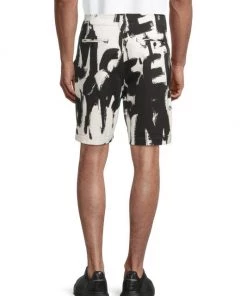 Alexander McQueen Exploded Graffiti Chino Shorts For Men -Alexander McQueen Elegant store unnamed file 1470