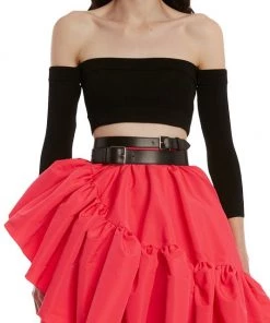 Alexander McQueen Off-The-Shoulder Crop Top 7 Alexander McQueen Off-The-Shoulder Crop Top -Alexander McQueen Elegant store unnamed file 1480