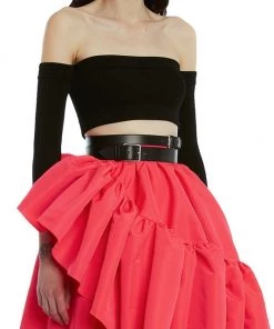 Alexander McQueen Off-The-Shoulder Crop Top 8 Alexander McQueen Off-The-Shoulder Crop Top -Alexander McQueen Elegant store unnamed file 1481