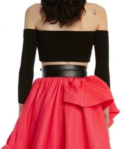 Alexander McQueen Off-The-Shoulder Crop Top 9 Alexander McQueen Off-The-Shoulder Crop Top -Alexander McQueen Elegant store unnamed file 1482