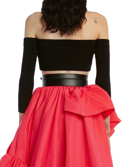 Alexander McQueen Off-The-Shoulder Crop Top 5 Alexander McQueen Off-The-Shoulder Crop Top - Image 5