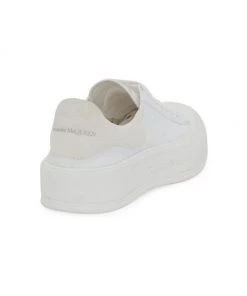 Alexander McQueen Plimsol Leather Sneakers White -Alexander McQueen Elegant store unnamed file 15