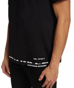 Alexander McQueen Graffiti Logo-Print T-Shirt For Men -Alexander McQueen Elegant store unnamed file 1505