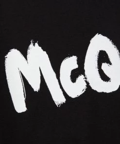 Alexander McQueen Graffiti Logo-Print T-Shirt For Men -Alexander McQueen Elegant store unnamed file 1506