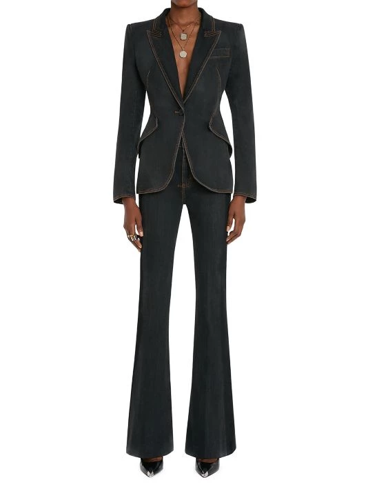 Alexander McQueen Denim Flare Pant 2 Alexander McQueen Denim Flare Pant - Image 2