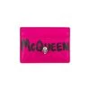 Alexander McQueen Graffiti Logo Quilted Leather Card Holder