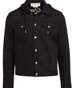 Alexander McQueen Scuba Hybrid Denim Jacket For Men