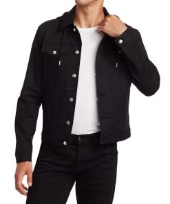 Alexander McQueen Scuba Hybrid Denim Jacket For Men -Alexander McQueen Elegant store unnamed file 1539