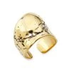 Alexander McQueen Shell Textured Goldtone Ring