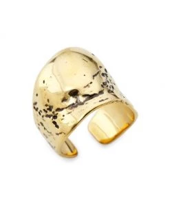 Alexander McQueen Shell Textured Goldtone Ring
