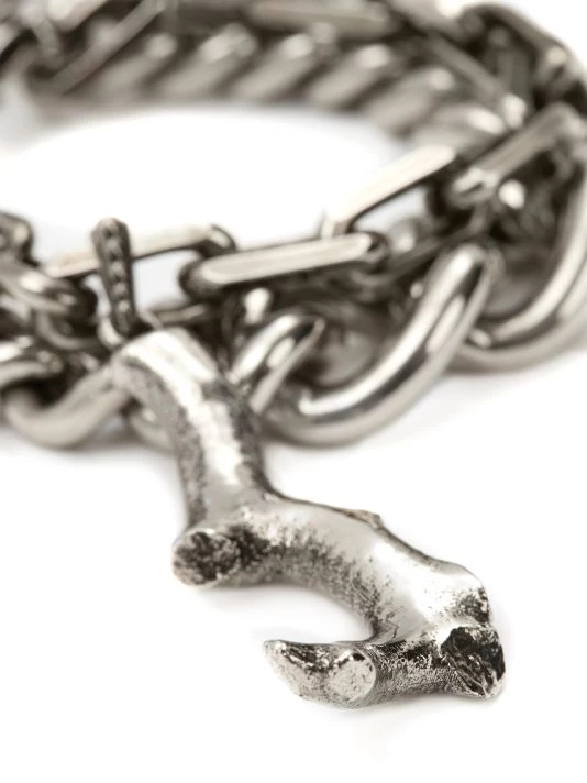 Alexander McQueen Brass Chainlink Charm Bracelet For Men 2 Alexander McQueen Brass Chainlink Charm Bracelet For Men - Image 2