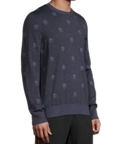 Alexander McQueen Jacquard Wool Skull Sweater For Men 9 Alexander McQueen Jacquard Wool Skull Sweater For Men -Alexander McQueen Elegant store unnamed file 1593