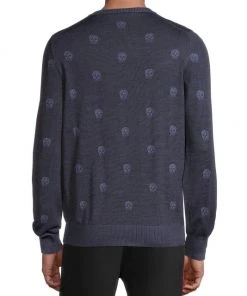 Alexander McQueen Jacquard Wool Skull Sweater For Men 10 Alexander McQueen Jacquard Wool Skull Sweater For Men -Alexander McQueen Elegant store unnamed file 1594