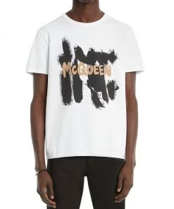 Alexander McQueen Logo Graphic T-Shirt For Men -Alexander McQueen Elegant store unnamed file 1608