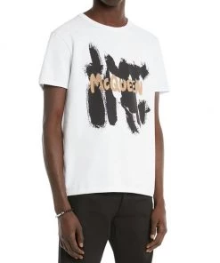 Alexander McQueen Logo Graphic T-Shirt For Men -Alexander McQueen Elegant store unnamed file 1609