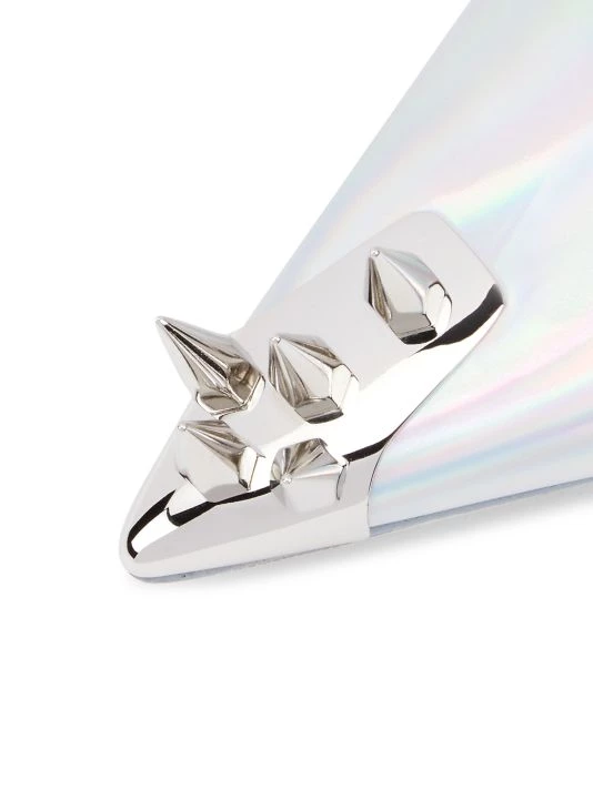 Alexander McQueen Punkstud Metallic Leather Slingback Pumps 6 Alexander McQueen Punkstud Metallic Leather Slingback Pumps - Image 6