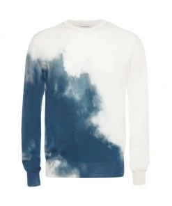 Alexander McQueen Tie-Dye Crewneck Sweater For Men