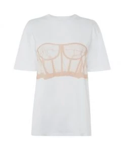 Alexander McQueen Corset Print T-Shirt