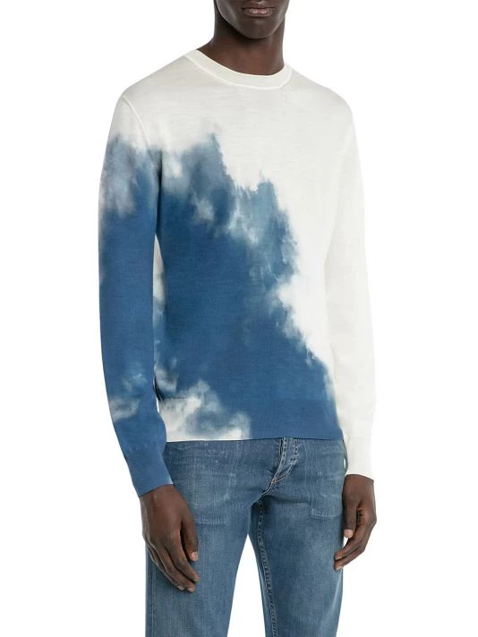 Alexander McQueen Tie-Dye Crewneck Sweater For Men 4 Alexander McQueen Tie-Dye Crewneck Sweater For Men - Image 4