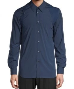 Alexander McQueen Cotton Harness Shirt For Men -Alexander McQueen Elegant store unnamed file 1629