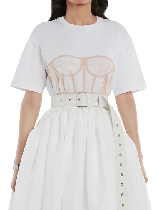 Alexander McQueen Corset Print T-Shirt 3 Alexander McQueen Corset Print T-Shirt - Image 3