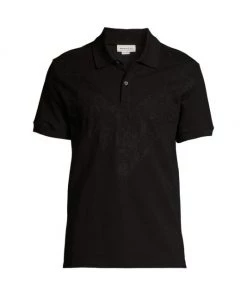 Alexander McQueen Chevron Lace Polo Shirt For Men Black 6 Alexander McQueen Chevron Lace Polo Shirt For Men Black -Alexander McQueen Elegant store unnamed file 1641
