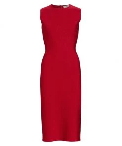 Alexander McQueen Bustier-Front Midi-Dress