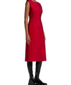 Alexander McQueen Bustier-Front Midi-Dress -Alexander McQueen Elegant store unnamed file 1646