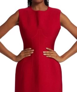 Alexander McQueen Bustier-Front Midi-Dress -Alexander McQueen Elegant store unnamed file 1648