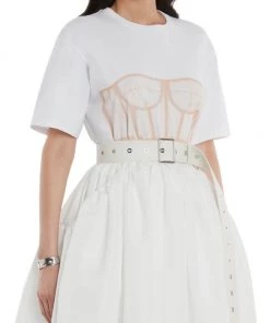Alexander McQueen Corset Print T-Shirt 8 Alexander McQueen Corset Print T-Shirt -Alexander McQueen Elegant store unnamed file 165