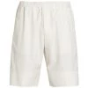 Alexander McQueen Flat-Front Cotton Shorts For Men White