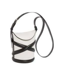 Alexander McQueen The Curve Colorblock Leather Bucket Bag -Alexander McQueen Elegant store unnamed file 1662