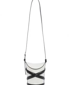Alexander McQueen The Curve Colorblock Leather Bucket Bag -Alexander McQueen Elegant store unnamed file 1663