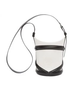 Alexander McQueen The Curve Colorblock Leather Bucket Bag -Alexander McQueen Elegant store unnamed file 1664