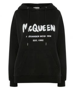 Alexander McQueen Logo Pullover Hoodie