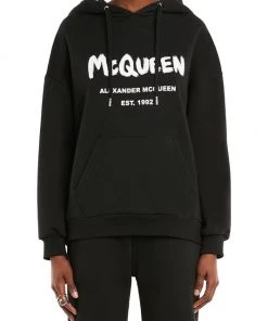 Alexander McQueen Logo Pullover Hoodie -Alexander McQueen Elegant store unnamed file 169