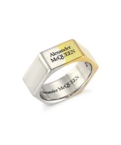 Alexander McQueen Chain Ring For Men