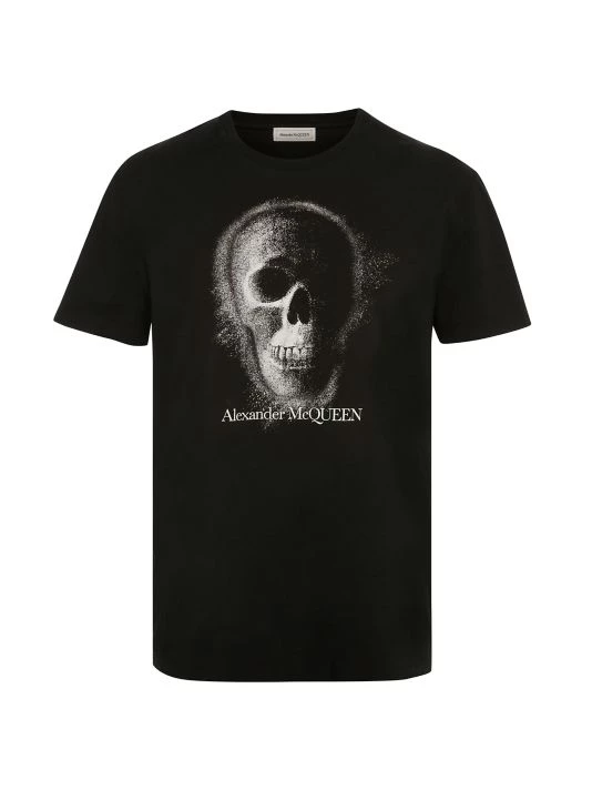 Alexander McQueen Skull Graphic T-Shirt For Men 1 Alexander McQueen Skull Graphic T-Shirt For Men
