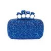 Alexander McQueen Four-Ring Crystal-Embellished Box Clutch