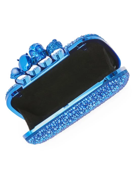 Alexander McQueen Four-Ring Crystal-Embellished Box Clutch 2 Alexander McQueen Four-Ring Crystal-Embellished Box Clutch - Image 2