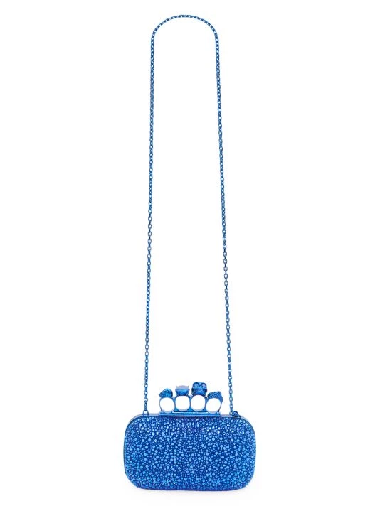 Alexander McQueen Four-Ring Crystal-Embellished Box Clutch 3 Alexander McQueen Four-Ring Crystal-Embellished Box Clutch - Image 3