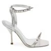 Alexander McQueen Punk Stud Metallic Ankle-Strap Sandals